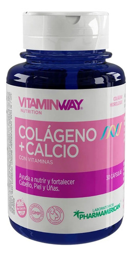 Colageno + Calcio  + Vitaminas Frasco X 30 Capsulas