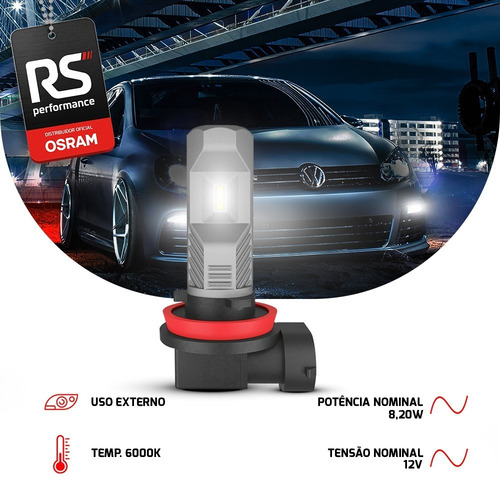 Imagem 3 de 7 de Kit Par Lâmpadas Led Osram H8 H11 H16 Ledriving Pgj19-x