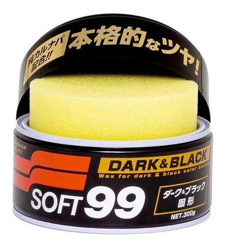 Imagem 1 de 3 de Cera De Carnaúba Premium 300g Soft99 Dark & Black