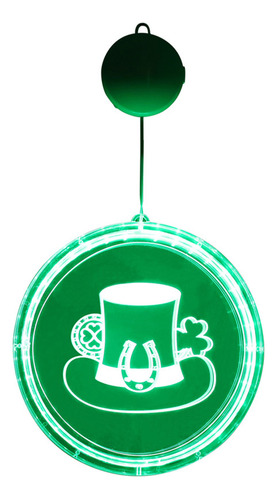 Sombrero Verde Con Luces De Ventana Para El Día De San Patri