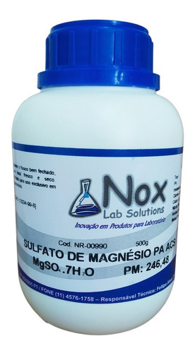 Sulfato De Magnésio - 500g + Cloreto De Magnésio 1kg