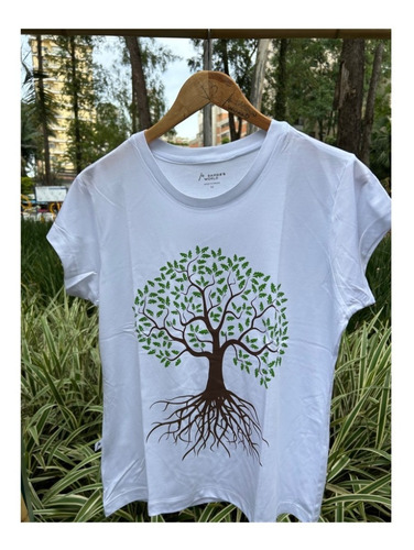 Camiseta Viscose De Bambu Árvore Da Vida Bamboo World