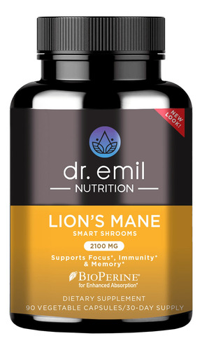 Lion's Mane 90 Cápsulas Vegetales Dr. Emil Nutrition