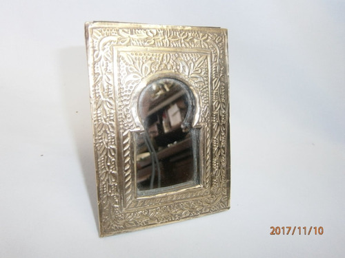 Espejo Marco Bronce Ventana Arabe