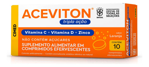 Kit 6 Unidades Aceviton Tripla Açao 10 Cpr Efervecente Sim