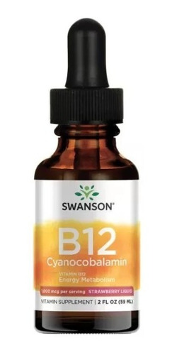 Imagen 1 de 3 de Vitamina B12  Liquida 1000 Mcg 59 Ml Swanson