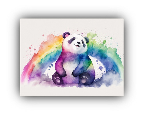 Arte De Pared Telas Sublimadas Pandas Estetico 40x30cm