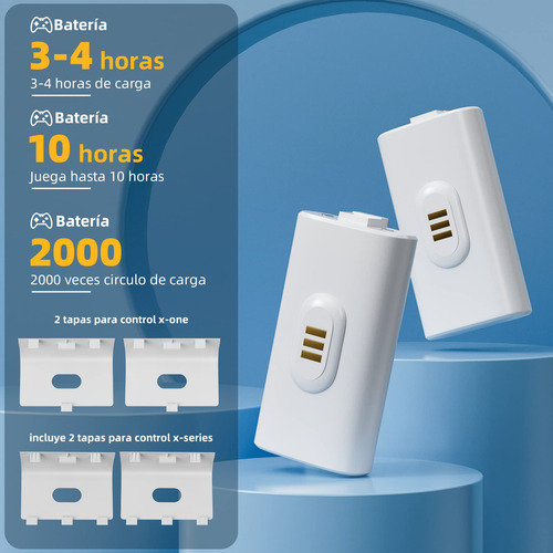 Estación De Carga Dual Para Controles De Xbox Con Baterías