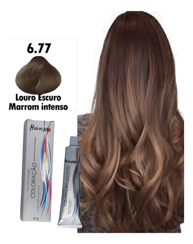 Hidratylife Coloração Louro Escuro Marron Intenso 6.77 60g