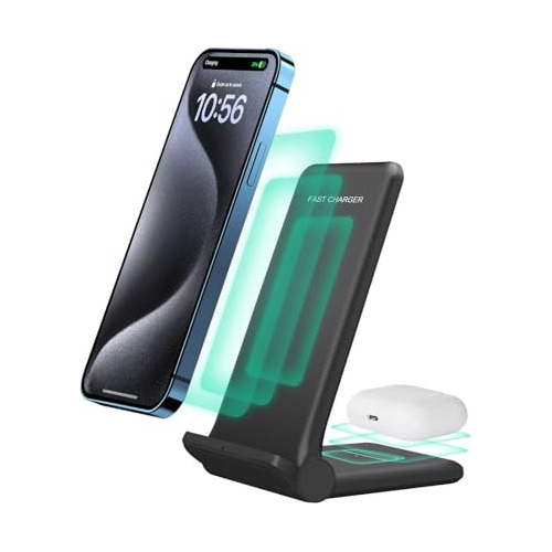 Cargador Inalambrico Para iPhone Samsung Pixel Xperia LG G8