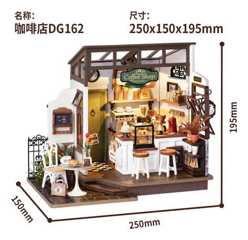 Nuevo Kit De Casa En Miniatura For Manualidades De Madera.