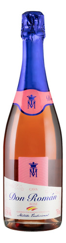 Espumante Espanhol Rosé Brut Don Román Trepat Cava Garrafa 750mlDon Román