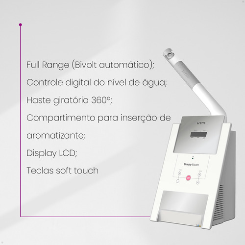 Aparelho De Vapor De Ozônio Beauty Steam E Suporte De Vapor