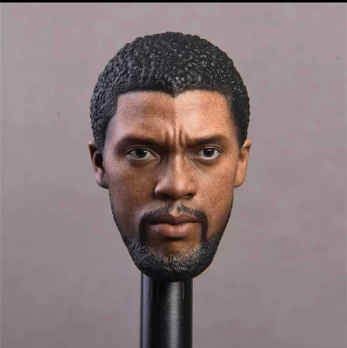 Cabeça Pantera Negra Chadwick Boseman Escala 1/6