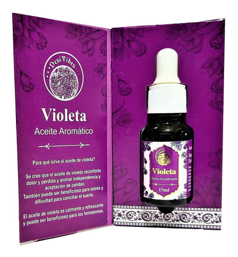 Aceite Aromaterapia Violeta - Desi Vibes