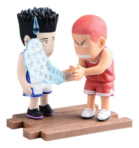 Slam Dunk Figura - Hanamichi Y Akira 10cm Importado Diorama
