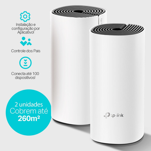 Imagem 5 de 6 de Roteador Tp-link Ac1200 Mesh Cx 2 Un - Deco E4