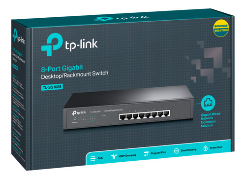 Switch De Escritorio Tp Link Tl-sg1008 8 Puertos Gigabit