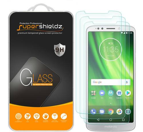 Set De 3 Protectores De Pantalla Para  Motorola Moto G6