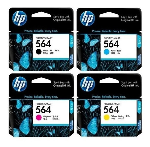 Cartucho Hp 564 Combo 4 Colores B210 209 C309 3680 8550 F/v