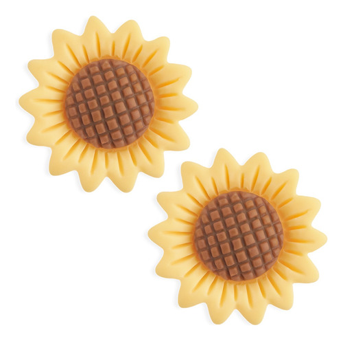 Aplique De Resina Girasoles X 10 Unidades Deco Souvenirs