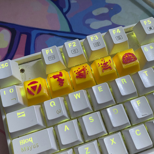 Set 5 Keycaps Killjoy Habilidades Valorant