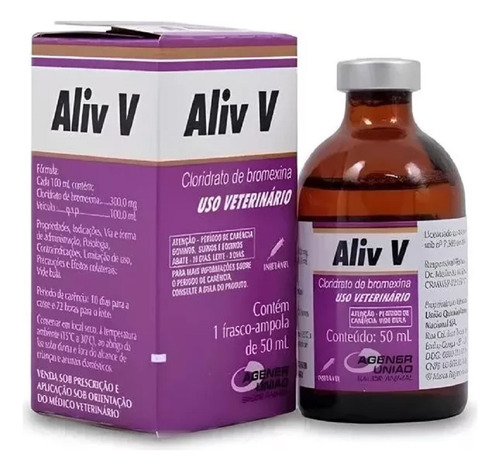 Expectorante Mucolítico Aliv V 50ml - Agener União