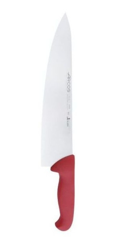 Cuchillo Arcos Cocinero 25 Cm 2900 Rojo