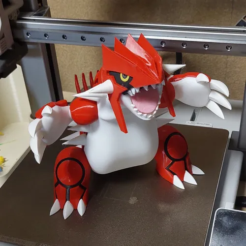 Figura Groudon Pokemon Legendario Impresion 3d