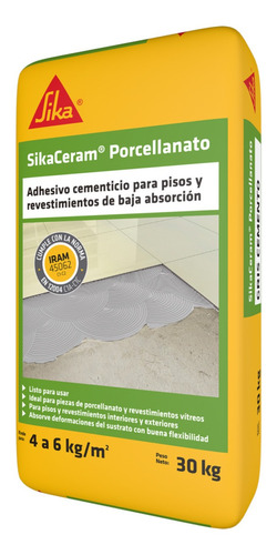 Pegamento Sika Para Porcelanato X 30kg