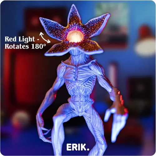 Luminária 3d Demogorgon Stranger Things Decorativa Led