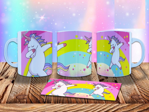 Imagen 2 de 10 de Plantillas Para Sublimar Tazas Unicornio 56 Diseños