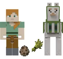 Comprar Figuras De Acción Minecraft Alex & Llama Con Accesorios