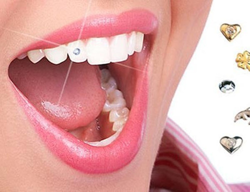 15 Piercing Dental Cristais Lapidados  - Technew