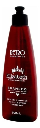 Retrô Cosméticos Elizabeth Shampoo Matizador Vermelho 300ml