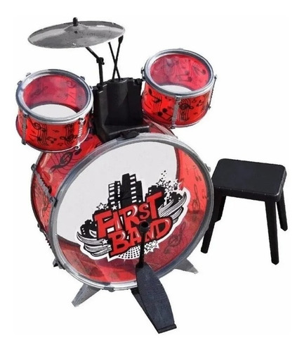 Imagen 3 de 5 de Bateria Musical Para Niños First Band - Art. Fd2541 E.full