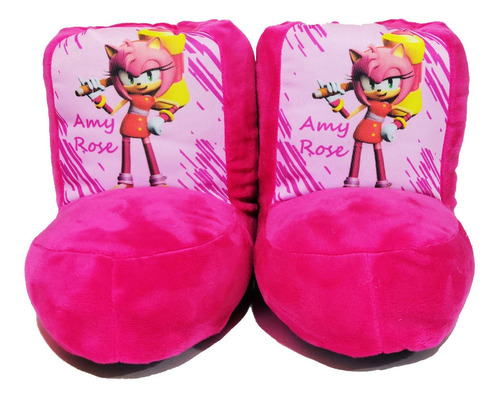 Pantuflas Botita Sonic / Amy Rose