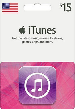 Itunes $15 Giftcard Eua Us Apple Store iPod iPhone Gift Card