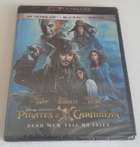 Pirates Of The Caribbean Dead Menn Tell No Tales 4k Blu-ray