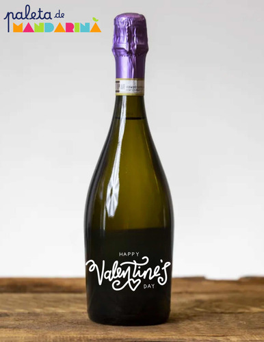 Botella De Vino Personalizada Regalo De San Valentín