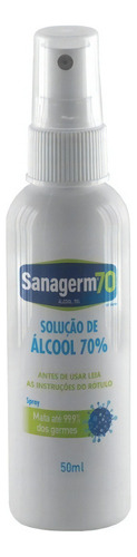 Alcool 70% 50 Ml Spray Sanagerm - Biomatika