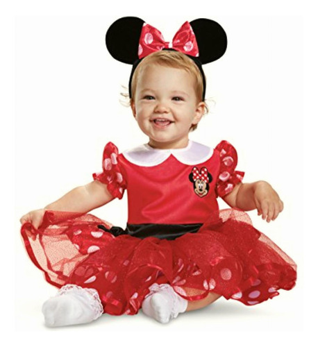 Disney Disfraz Infantil De Minnie Mouse, Rojo