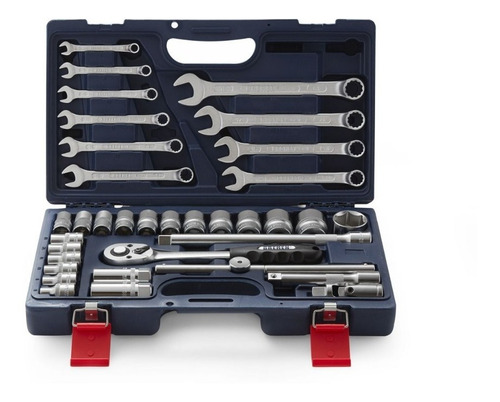 Kit Herramientas Llaves Tubos Combinadas 35 Pzs Bremen 6066