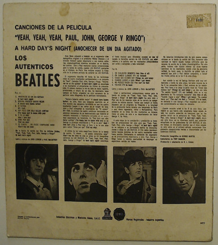 Los Beatles - ¡yeah, Yeah, Yeah, Paul, John, George Y Ringo! (Usado)