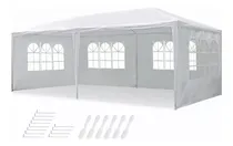 Comprar Toldo Carpa Gazebo Pergola Blanco 6x3 M Hooing Car Hoho 6x3 Para Jardin Fiesta Negocios Toldo 6x3 Con Paredes Armable Techo Carpa Blanco