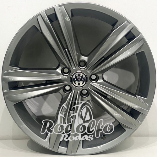 Roda S18 Tiguan R-line Aro 18 Tala 7 5x100 Grafite. Polo/fox