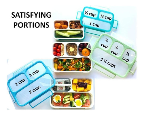 Cajas Bento Fugas Kinsho, Pack Familiar 4 Contenedores Bpa F