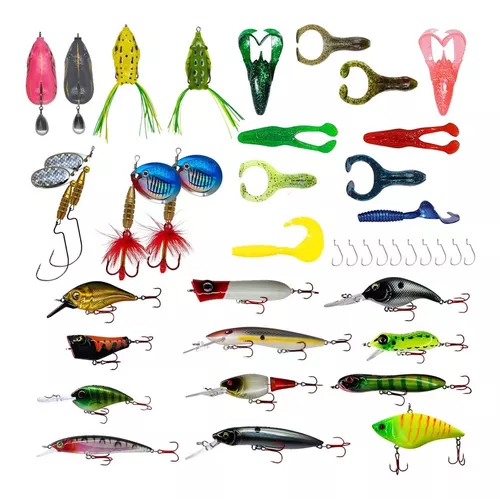 Kit 30 Señuelos Pesca Surtidos Dorado Surubi Tararira Trucha