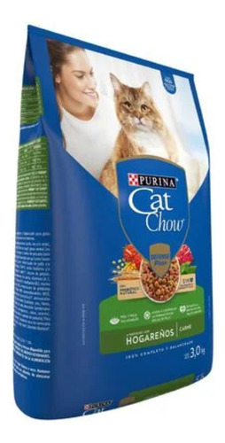 Alimento Cat Chow Hogareños Sabor Carne Para Gato Adulto 9kg