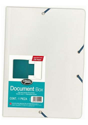 Wilson Jones P5142 Folder Box 250 Hojas, Color Blanco/verde